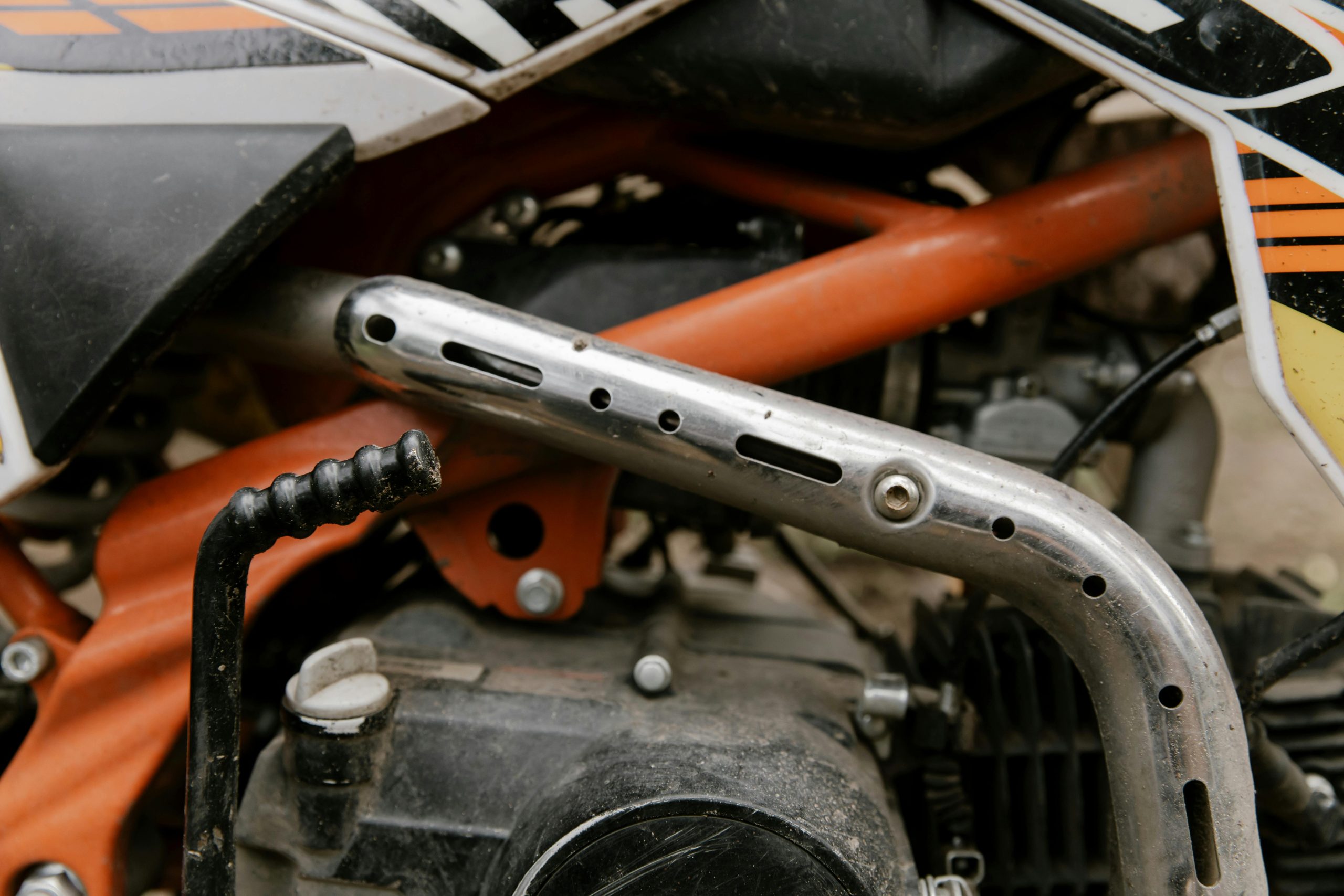 Échappement dirt bike double sortie