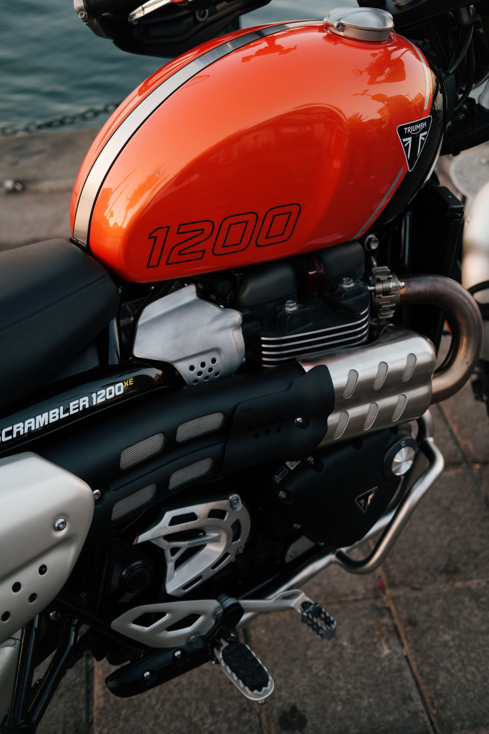 Détail de la BMW 1200 Scrambler