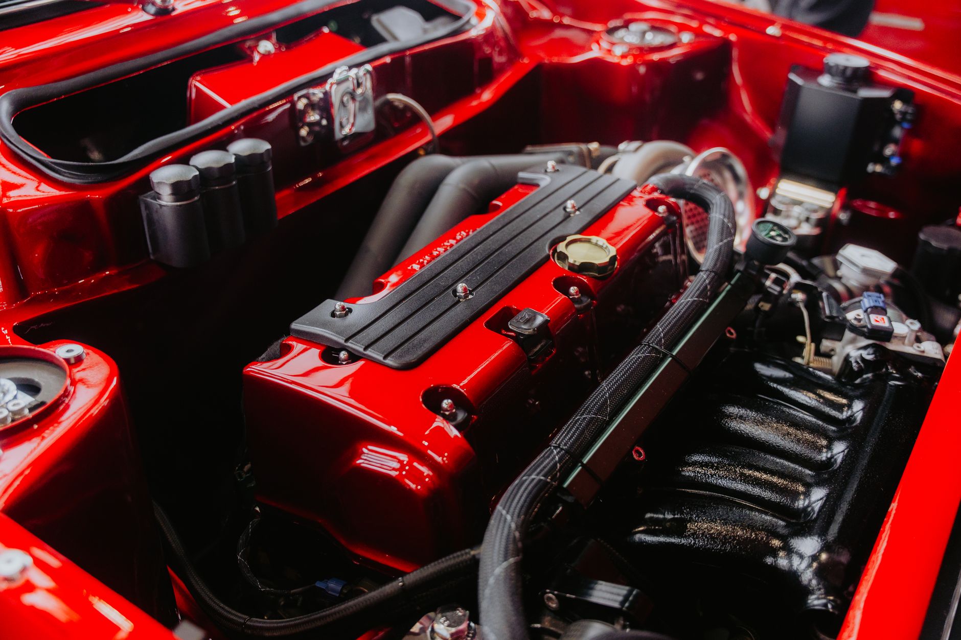 Moteur d une voiture a motorisation hybride